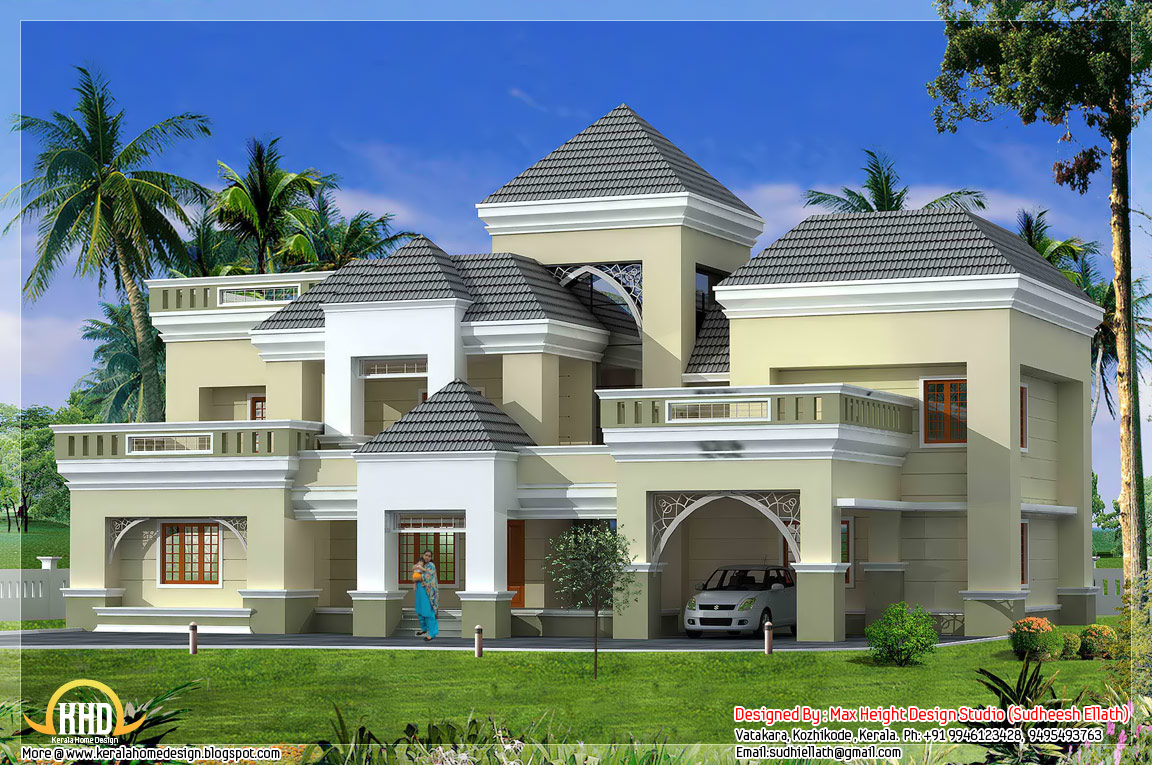 Unique Kerala  home  plan  and elevation  Kerala  home  design  