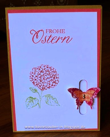 Osterkarte- Verschluß Schmetterling-fertig