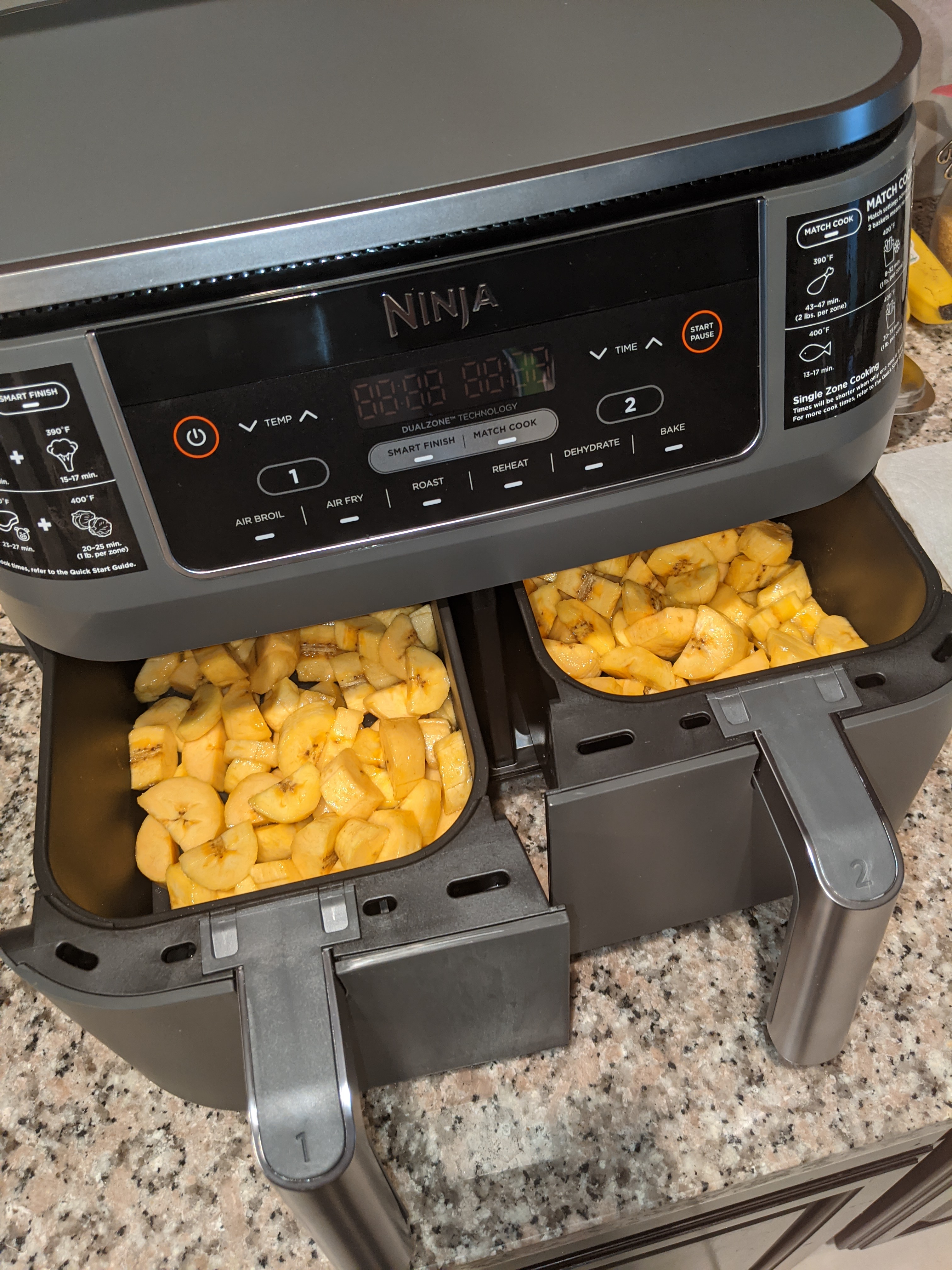 Ninja released a 2-basket air fryer so you can cook 2 dishes at once