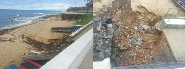 Construtora explica problema com o final da rampa da Praia de Santana 