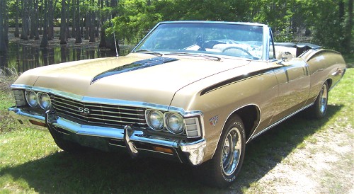 For Sale a 1967 Chevrolet Impala SS She was an original SS 327 Granada Gold 