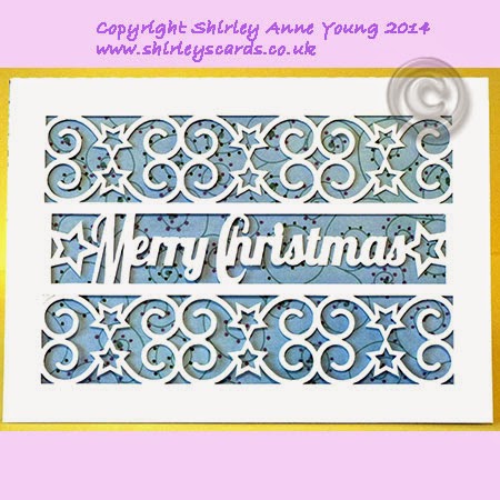 Download Shirley's Cards: Freebie Merry Christmas with Stars Card