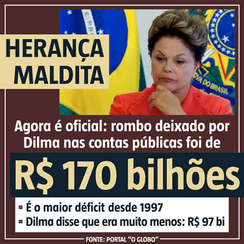 Resultado de imagem para herança maldita de dilma para temer