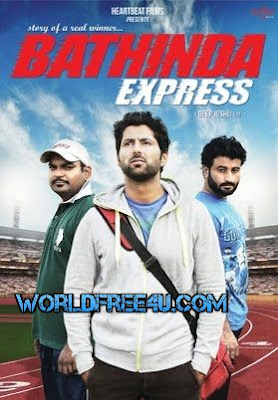 Poster Of Pollywood Movie Bathinda Express 2016 300MB HDRip 480P Full Punjabi Movie