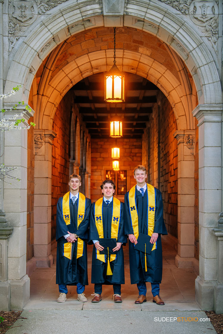 University of Michigan College Graduation Pictures at Law Quad by SudeepStudio.com Ann Arbor College Graduation Photographer