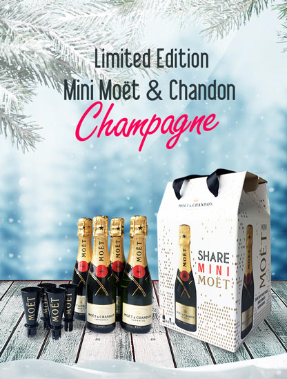 sale promo for moet champagne