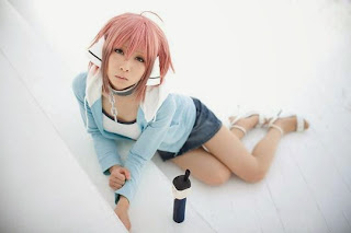 Kanda Midori cosplay as Ikaros from Sora no Otoshimono