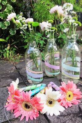 Kerajinan Tangan Vas Bunga Dari Botol Bekas