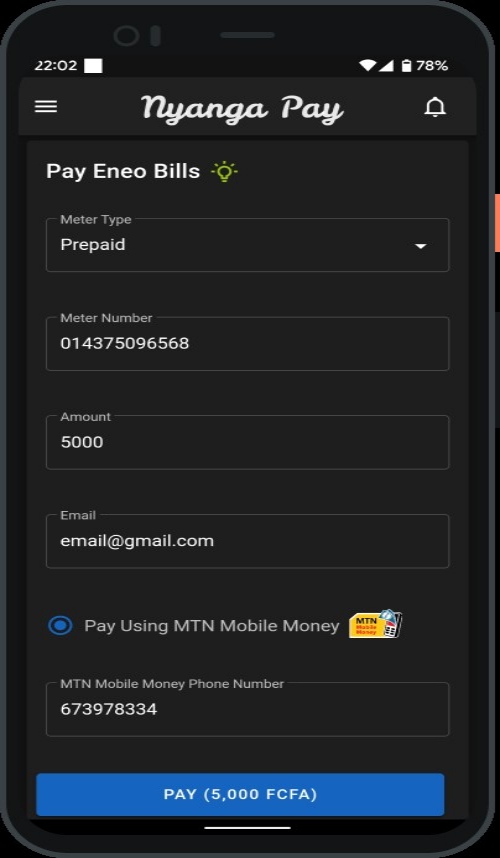 How to Pay Your ENEO Bills on NyangaPay