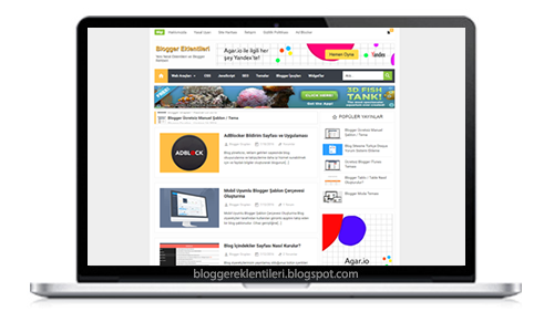 Blogger Eklentileri Teması