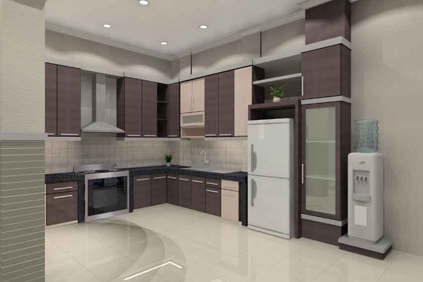 Contoh Gambar Desain Interior Dapur Minimalis  Desain 