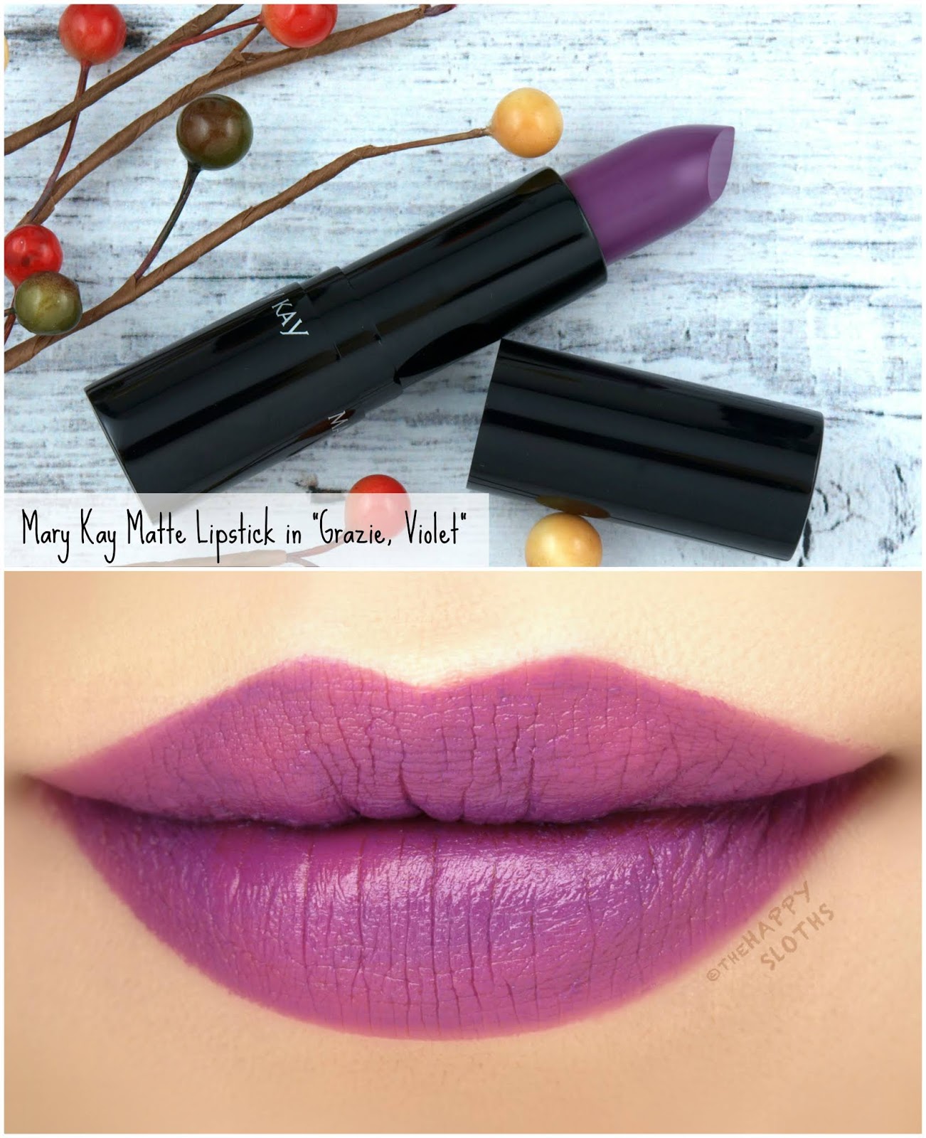 Mary Kay | Fall 2018 Matte Lipstick in "Grazie, Violet": Review and Swatches