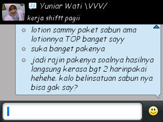 Sammy Lotion Testimoni