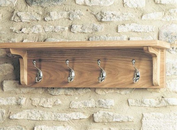 wooden coat rack