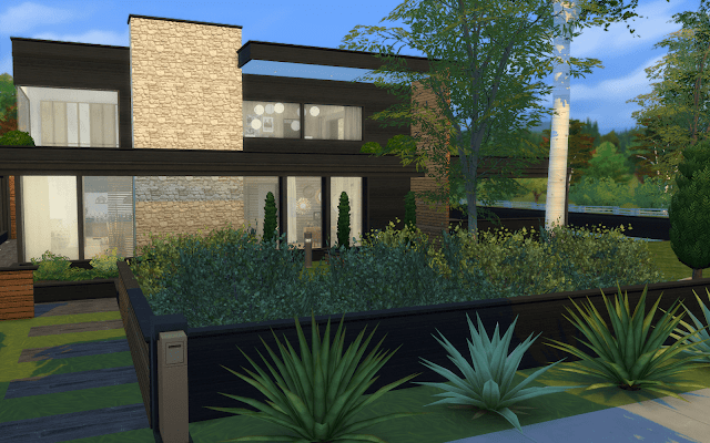 maison style moderne sims