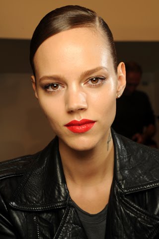  slicked to perfection as seen above on supermodel Freja Beha Erichsen 