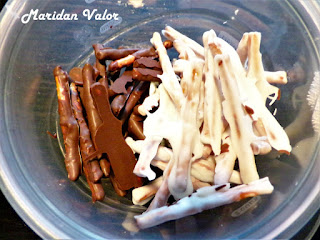 Chocolate covered pretzels by Maridan Valor found on the blog Night Sea 90