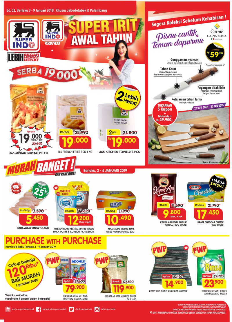 #Superindo - Promo Katalog Super Irit Awal Tahun Periode 03 - 09 Januari 2019