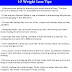 10 Best Weight Loss Tips 