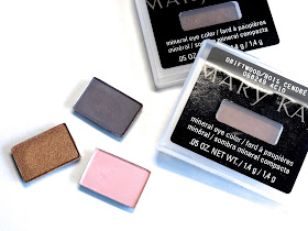 mary kay mineral eye color eye shadow review swatches stone ballerina pink french toast rosegold driftwood