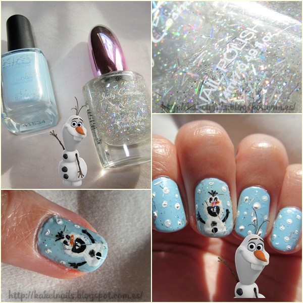 Frozen nail art