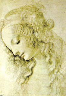 Leonardo DaVinci Postcard  http://www.linenandlavender.net/2009/08/paris-is-mad.html