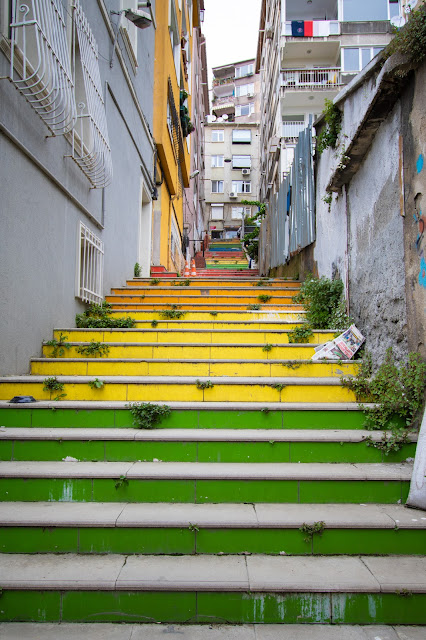 Rainbow stairs-Istanbul