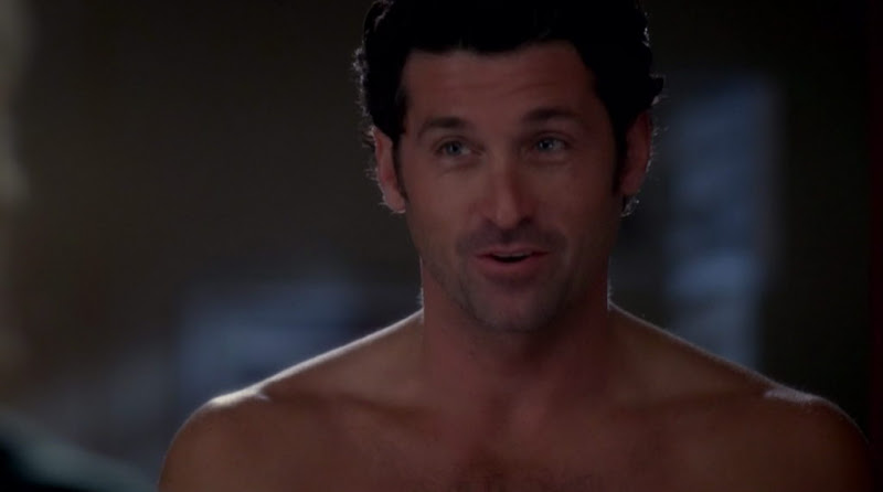 Patrick Dempsey Shirtless on Grey's Anatomy s5e04