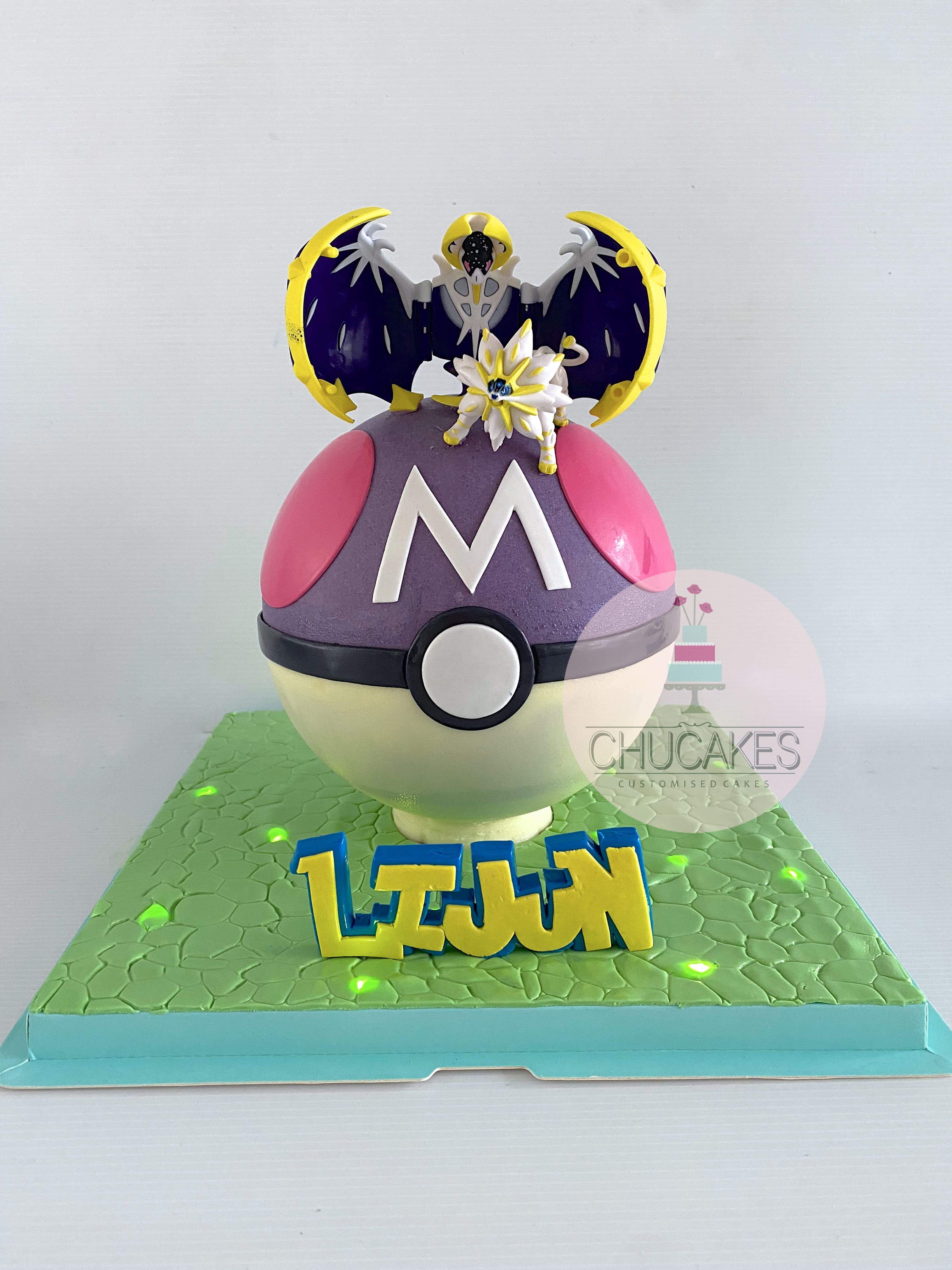 CHUCAKES : Purple Pokemon Pinata Cake