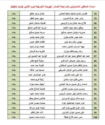 هيئة ذوي الاعاقة تعلن الوجبة 54 للمشمولين باصدار الهويات التعريفية