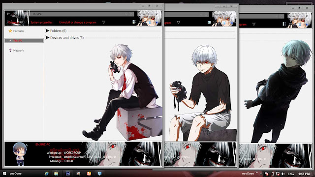 Tokyo Ghoul Theme Win 8/8.1 by Enji Riz Lazuardi