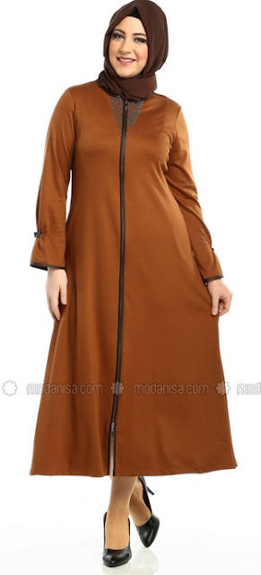 Model baju Muslim Trendy untuk Wanita Gemuk