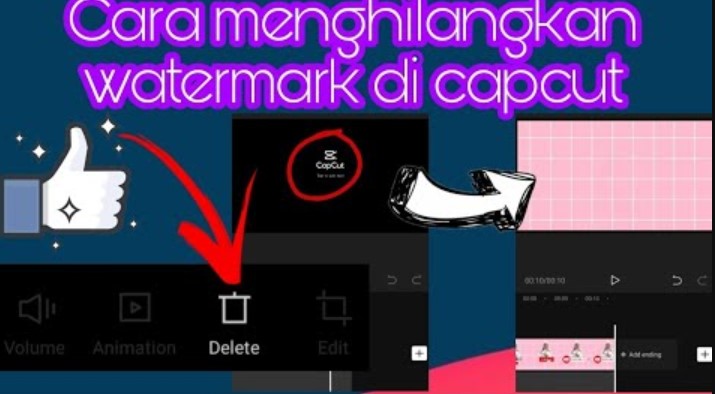 cara menghilangkan watermark capcut