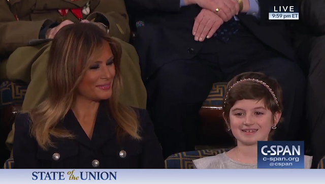 State of the Union 2019 Grace Eline brain cancer girl Melania Trump guest