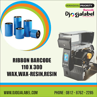 Djogjalabel menyediakan ribbon barcode dengan ukuran 110 x 300 M dalam berbagai bahan