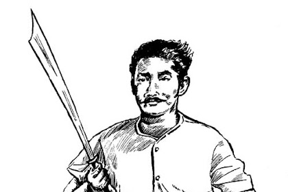 Gambar Pahlawan Pattimura Hitam Putih