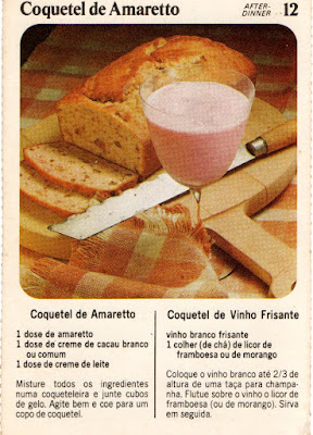 RECEITA DE COQUETEL DE AMARETTO