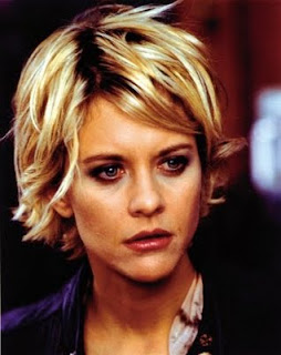 Meg Ryan messy bob haircut for short hair