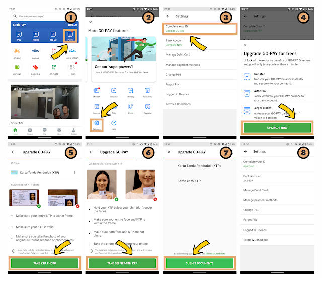Cara Upgrade Akun GO-PAY