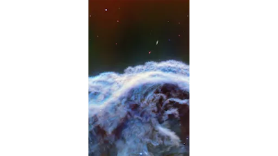 This image of the Horsehead Nebula from NASA's James Webb Space Telescope focuses on a portion of the horse's "mane." .