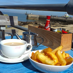 Chips at the Harbourfront Bistro, Holyhead, Anglesey
