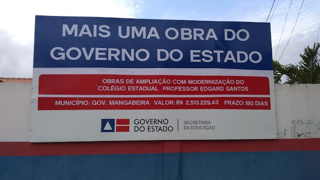 Colégio Estadual Professor Edgard Santos, receberá ampliação com Refeitório, Auditório, Campo Society, Quadra de Areia e Vestiário