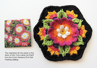 Robin Atkins, Frida's Flowers, colors inspired by flower catalog images