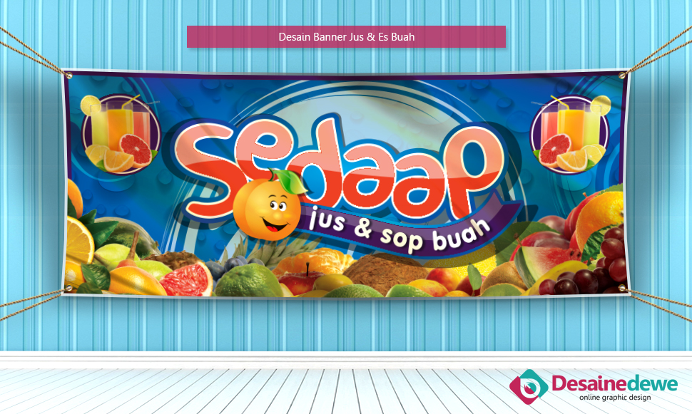  Desain Banner Juice Es Buah Desain Grafis Online