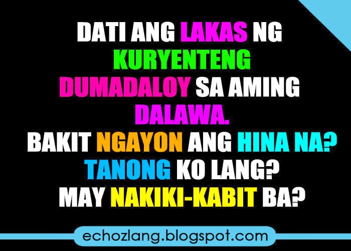 Dati ang lakas ng kuryenteng dumadaloy sa aming dalawa