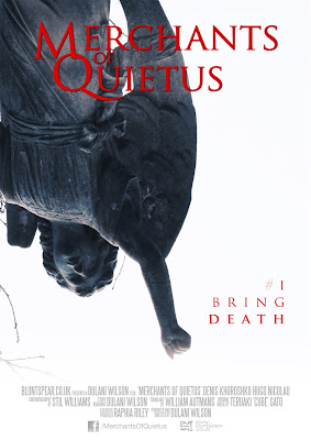 © 2013 Merchants of Quietus Poster "Uriel Descending". Artwork by Dulani Wilson (www.bluntspear.co.uk). All rights reserved.