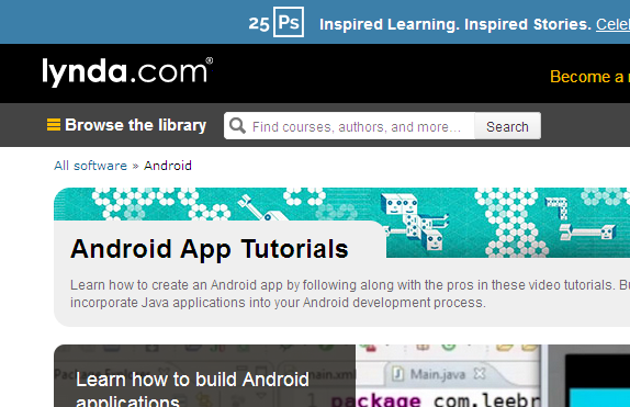 Lynda: Android App Tutorials