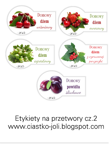 Etykiety na przetwory