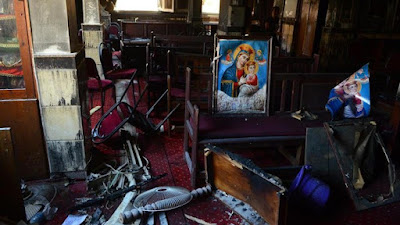 Gereja Terbakar di Mesir , 41 Orang Tewas, 18 Diantaranya Anak-anak