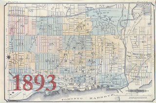 1893 Goad Atlas of the City of Toronto - Key Map